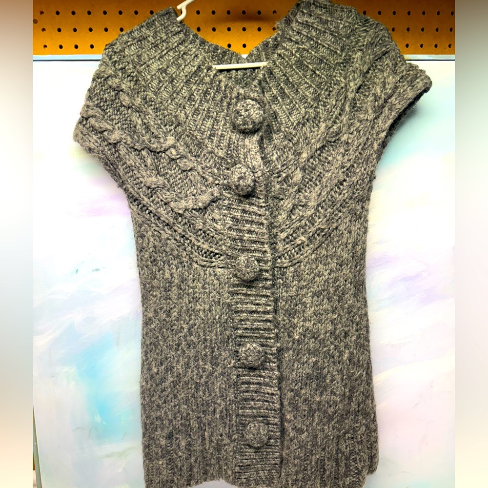Grey sweater vest